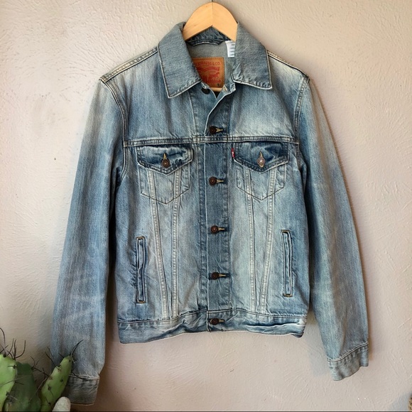 Levis Light Wash Denim Jean Jacket S 